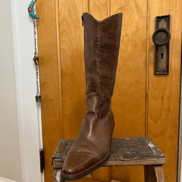 Leather cowboy boots - Picture 3 of 7
